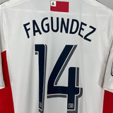 Shop 2013/14 NEW ENGLAND REVOLUTION FAGUNDEZ #14 AWAY SHIRT (M) ADIDAS, classic football shirts, vintage football shirts & retro soccer jerseys at Cult Kits