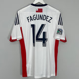 Shop 2013/14 NEW ENGLAND REVOLUTION FAGUNDEZ #14 AWAY SHIRT (M) ADIDAS, classic football shirts, vintage football shirts & retro soccer jerseys at Cult Kits