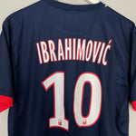 Shop 2013/14 PSG IBRAHIMOVIC #10 HOME SHIRT (L) NIKE, classic football shirts, vintage football shirts & retro soccer jerseys at Cult Kits
