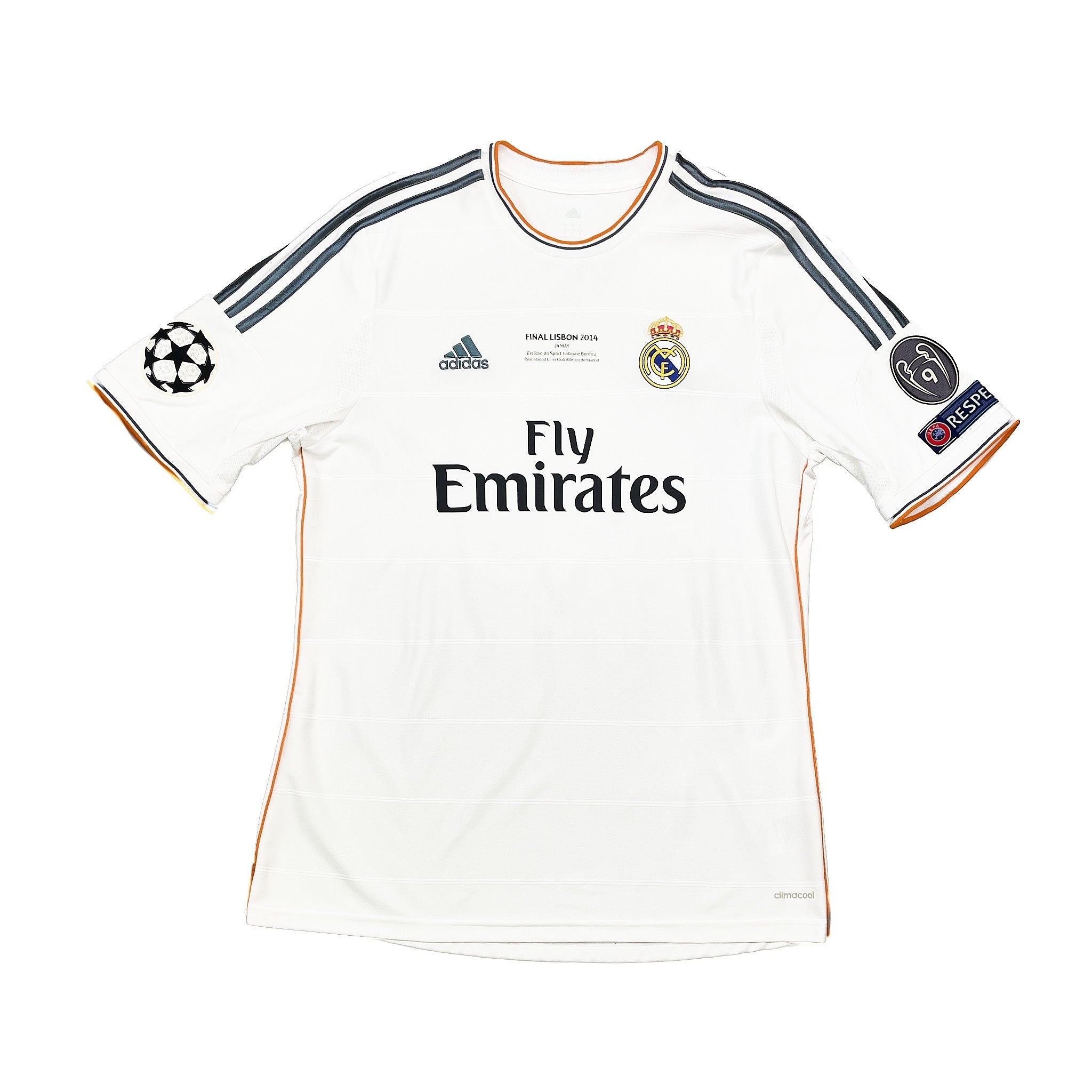 Buy 2013/14 Real Madrid Di Maria 22 C/L Final Home Shirt (L) Adidas ~ Free worldwide shipping ~ Authentic Vintage Football Shirts from Cult Kits