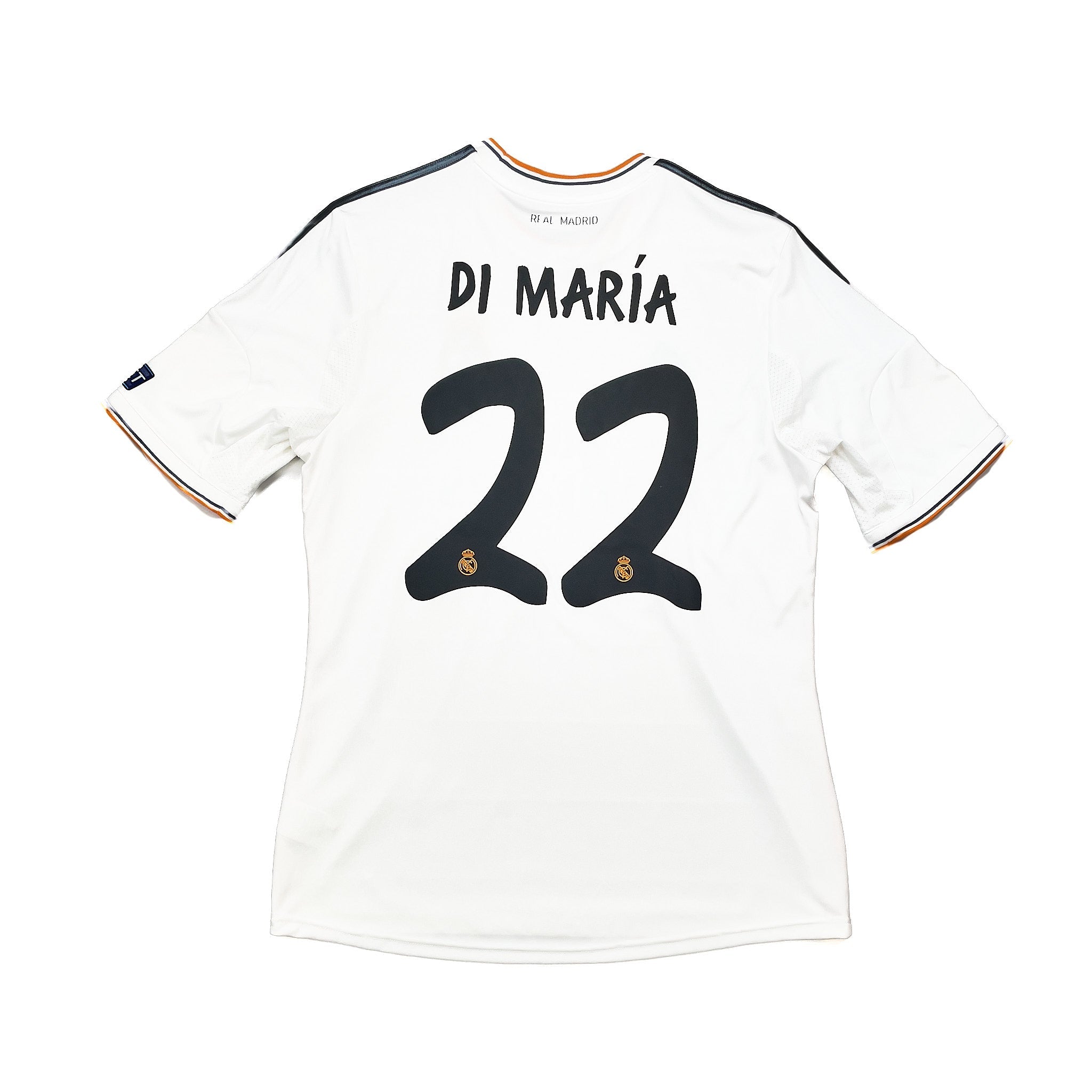 Buy 2013/14 Real Madrid Di Maria 22 C/L Final Home Shirt (L) Adidas ~ Free worldwide shipping ~ Authentic Vintage Football Shirts from Cult Kits