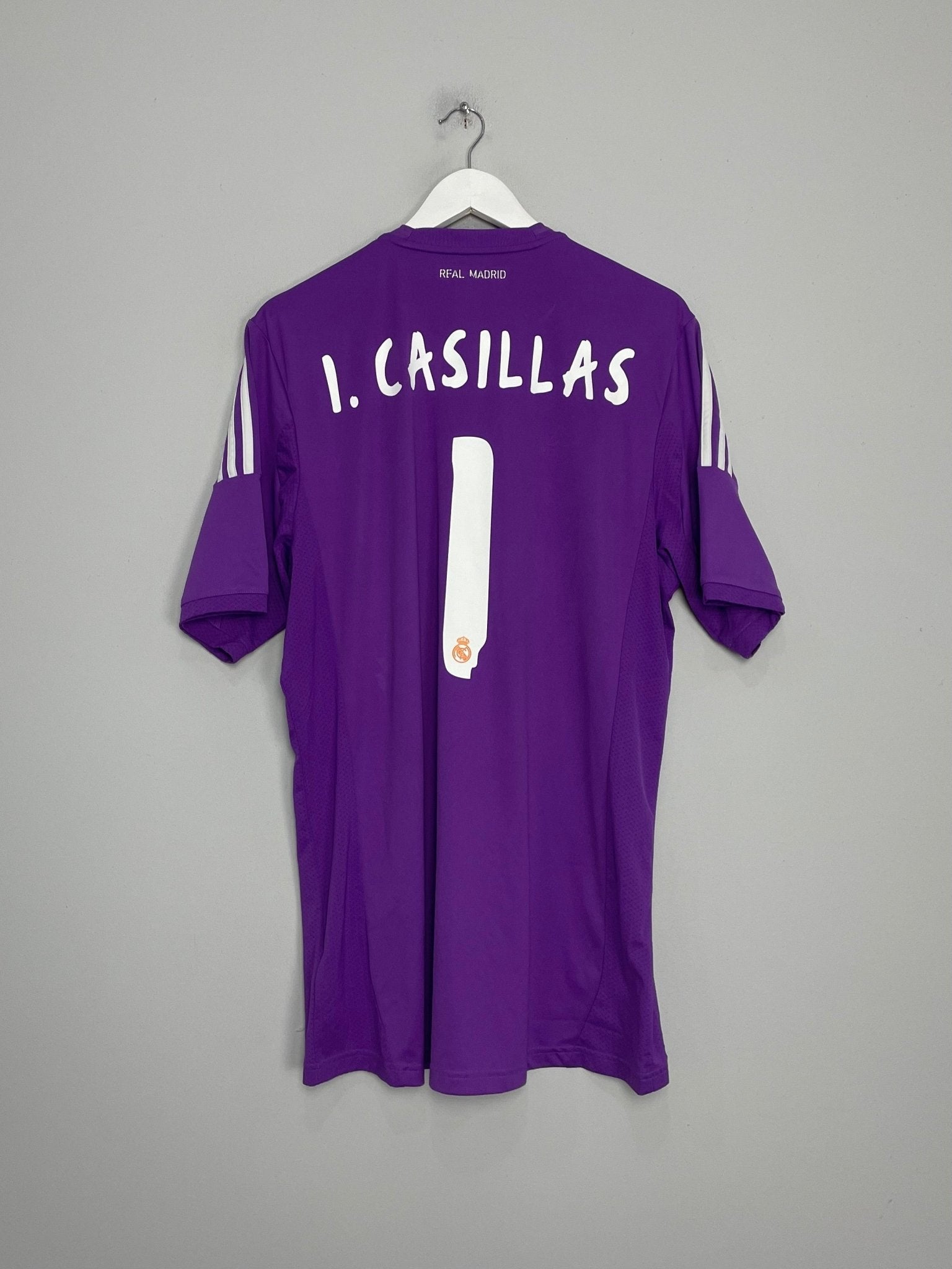 Shop 2013/14 REAL MADRID I.CASILLAS #1 GK SHIRT (XL) ADIDAS, classic football shirts, vintage football shirts & retro soccer jerseys at Cult Kits