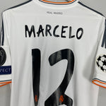 Shop 2013/14 REAL MADRID MARCELO #12 *C/L FINAL* HOME SHIRT (M) ADIDAS, classic football shirts, vintage football shirts & retro soccer jerseys at Cult Kits