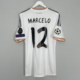 Shop 2013/14 REAL MADRID MARCELO #12 *C/L FINAL* HOME SHIRT (M) ADIDAS, classic football shirts, vintage football shirts & retro soccer jerseys at Cult Kits