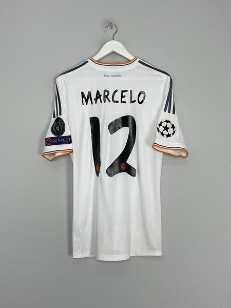 2013/14 REAL MADRID MARCELO #12 *C/L FINAL* HOME SHIRT (M) ADIDAS