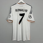 Shop 2013/14 REAL MADRID RONALDO #7 *CL FINAL* HOME SHIRT (L) ADIDAS, classic football shirts, vintage football shirts & retro soccer jerseys at Cult Kits