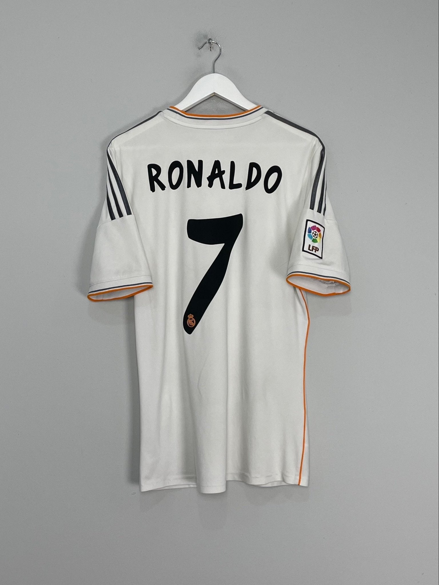 Shop 2013/14 REAL MADRID RONALDO #7 HOME SHIRT (M) ADIDAS, classic football shirts, vintage football shirts & retro soccer jerseys at Cult Kits