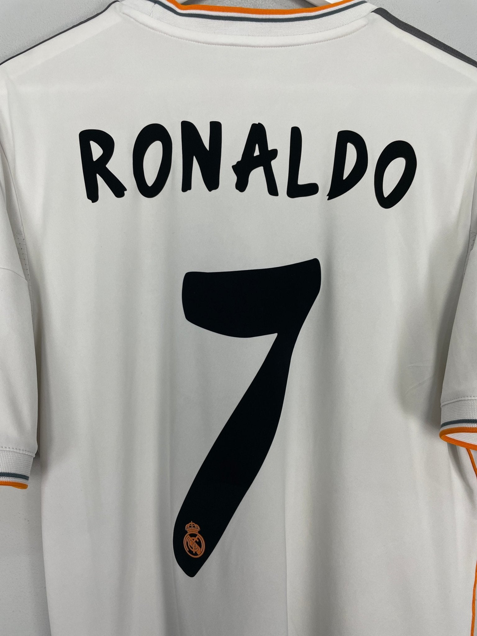 Shop 2013/14 REAL MADRID RONALDO #7 HOME SHIRT (M) ADIDAS, classic football shirts, vintage football shirts & retro soccer jerseys at Cult Kits