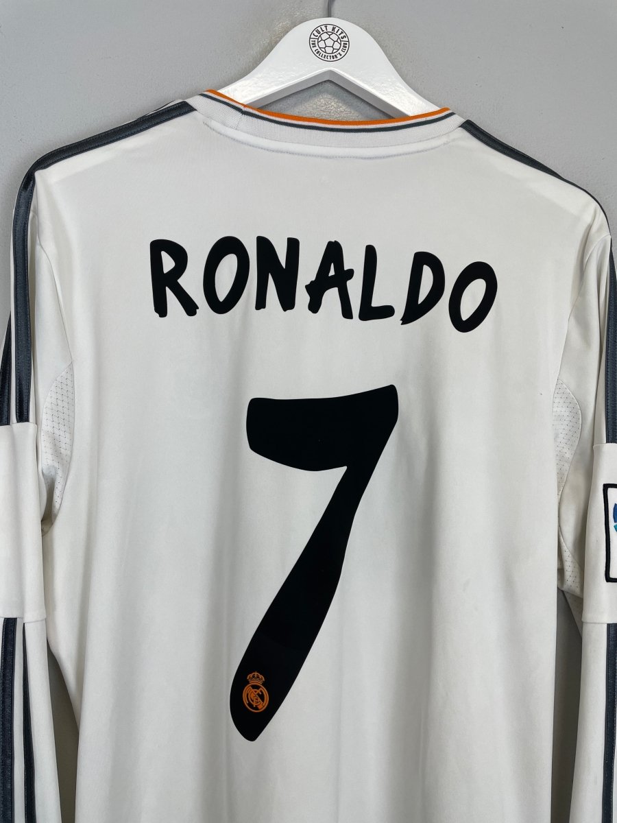 2013/14 REAL MADRID RONALDO 7 L/S HOME SHIRT (L) ADIDAS - Cult Kits - Large - Buy Vintage Football Shirts, Authentic Retro Football Shirts For Sale, Classic Football Shirts & Soccer Jersey