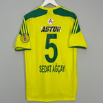 Shop 2013/14 SANILURFA SEDAT AGCAY #5 HOME SHIRT (M) ADIDAS, classic football shirts, vintage football shirts & retro soccer jerseys at Cult Kits