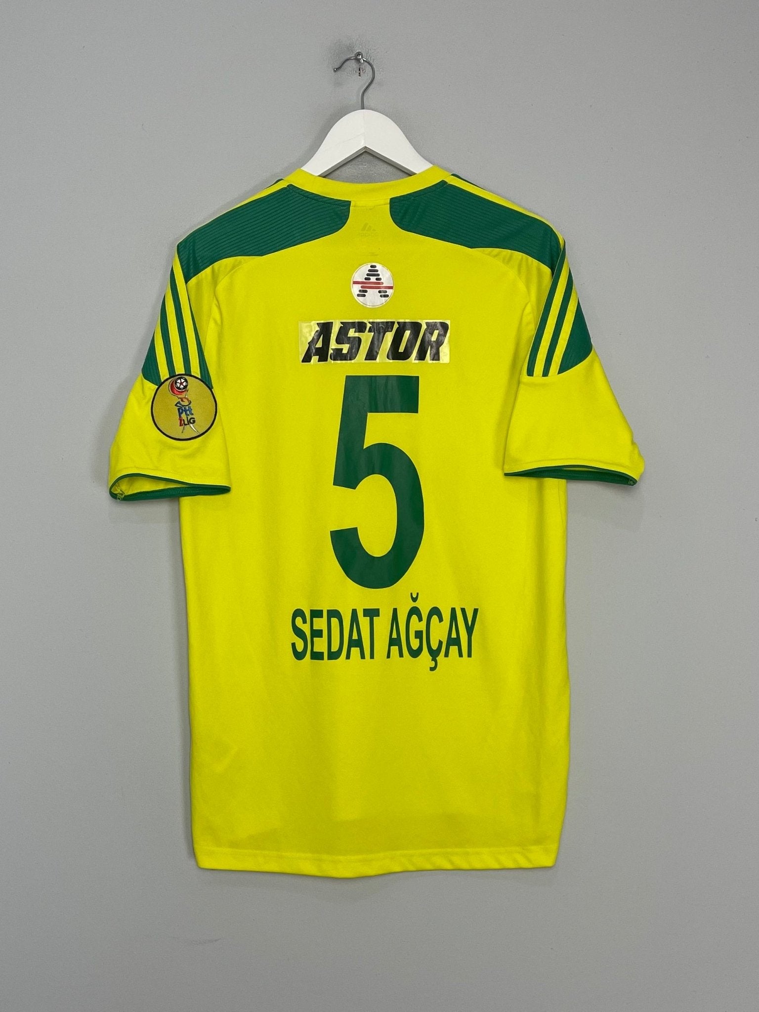 Shop 2013/14 SANILURFA SEDAT AGCAY #5 HOME SHIRT (M) ADIDAS, classic football shirts, vintage football shirts & retro soccer jerseys at Cult Kits