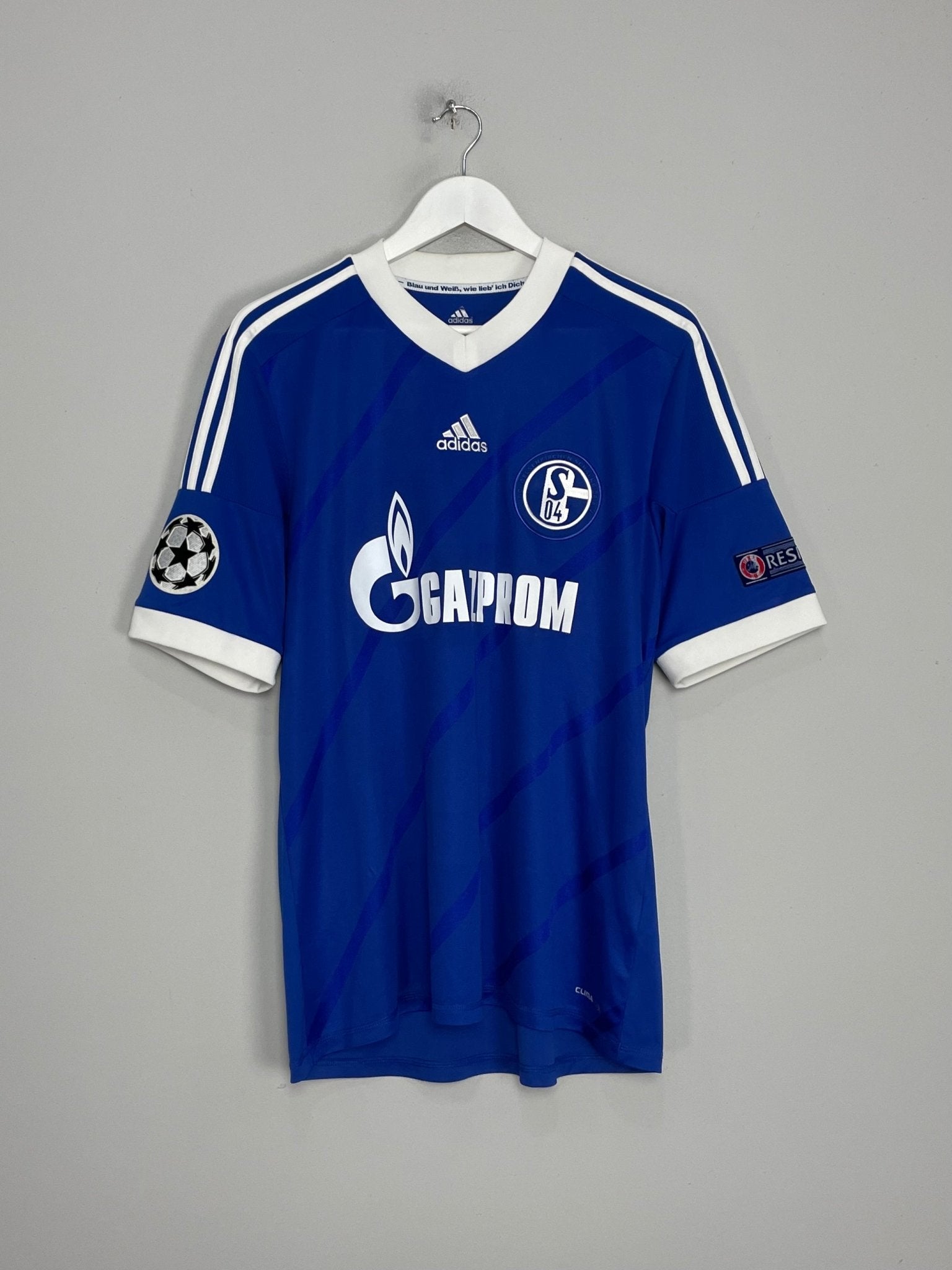 Shop 2013/14 SCHALKE RAUL #7 C/L HOME SHIRT (L) ADIDAS, classic football shirts, vintage football shirts & retro soccer jerseys at Cult Kits