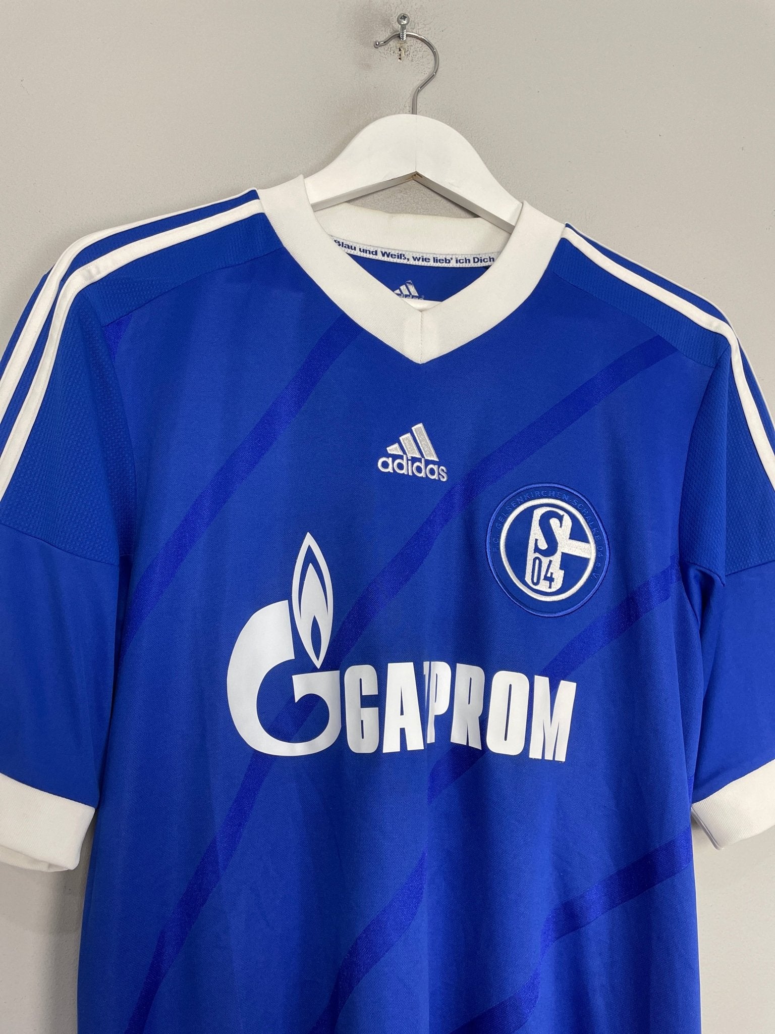 Shop 2013/14 SCHALKE RAUL #7 C/L HOME SHIRT (L) ADIDAS, classic football shirts, vintage football shirts & retro soccer jerseys at Cult Kits