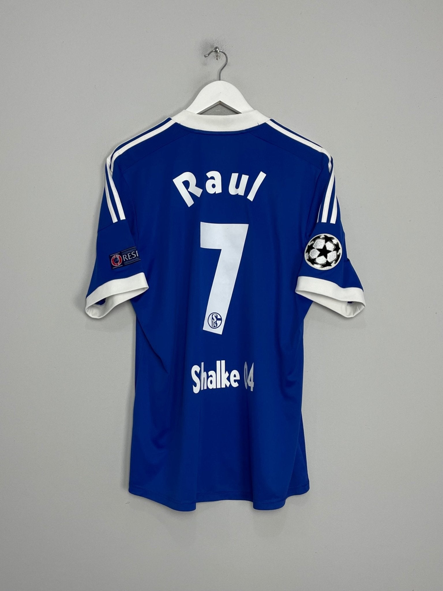 Shop 2013/14 SCHALKE RAUL #7 C/L HOME SHIRT (L) ADIDAS, classic football shirts, vintage football shirts & retro soccer jerseys at Cult Kits