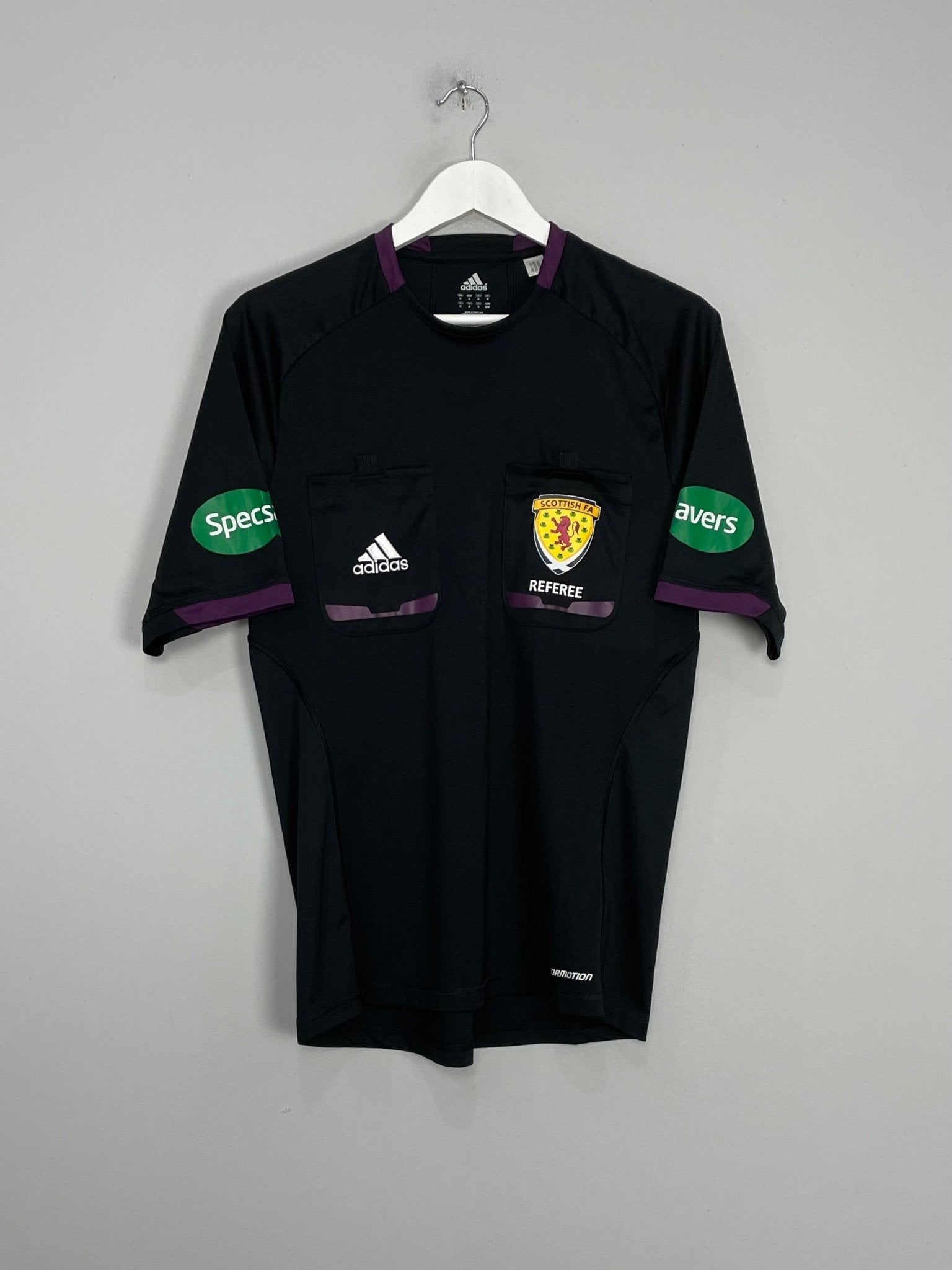 Shop 2013/14 SCOTLAND REFEREE SHIRT (M) ADIDAS, classic football shirts, vintage football shirts & retro soccer jerseys at Cult Kits
