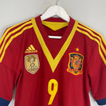 Shop 2013/14 SPAIN TORRES #9 HOME SHIRT (S) ADIDAS, classic football shirts, vintage football shirts & retro soccer jerseys at Cult Kits