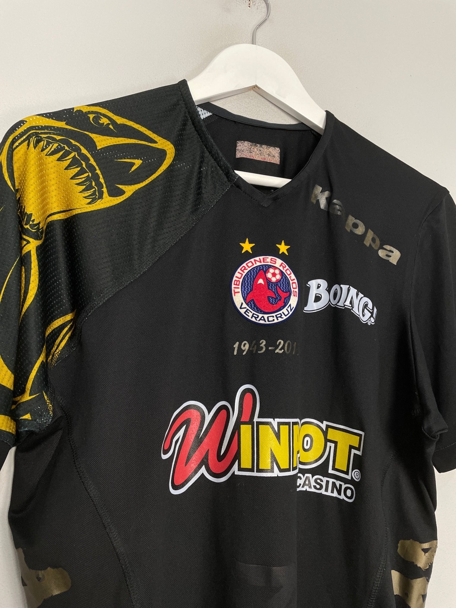 Shop 2013/14 TIBURONES ROJOS VILLALVA #9 *ANNIVERSARY* SHIRT (S) KAPPA, classic football shirts, vintage football shirts & retro soccer jerseys at Cult Kits