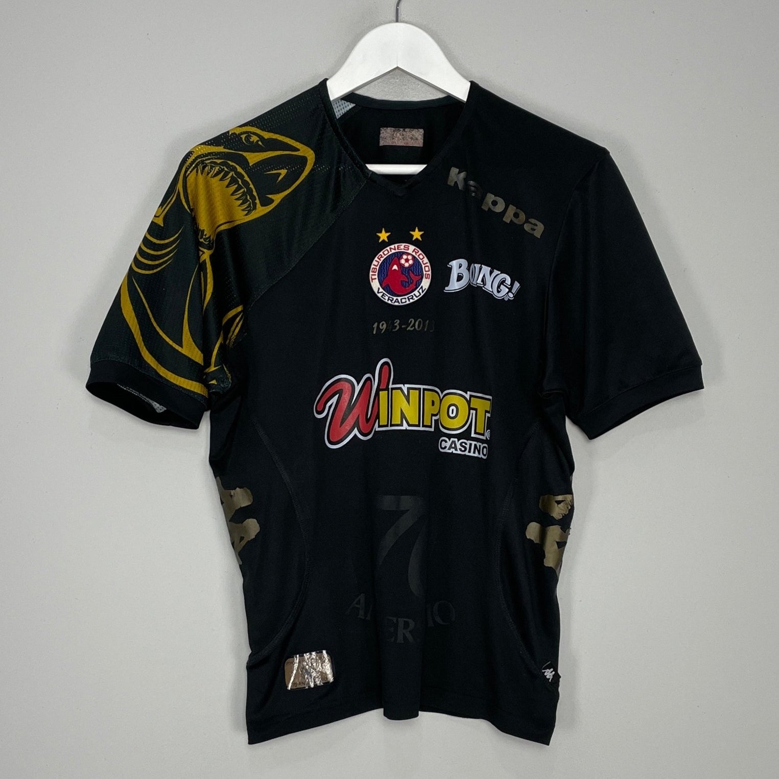 Shop 2013/14 TIBURONES ROJOS VILLALVA #9 *ANNIVERSARY* SHIRT (S) KAPPA, classic football shirts, vintage football shirts & retro soccer jerseys at Cult Kits