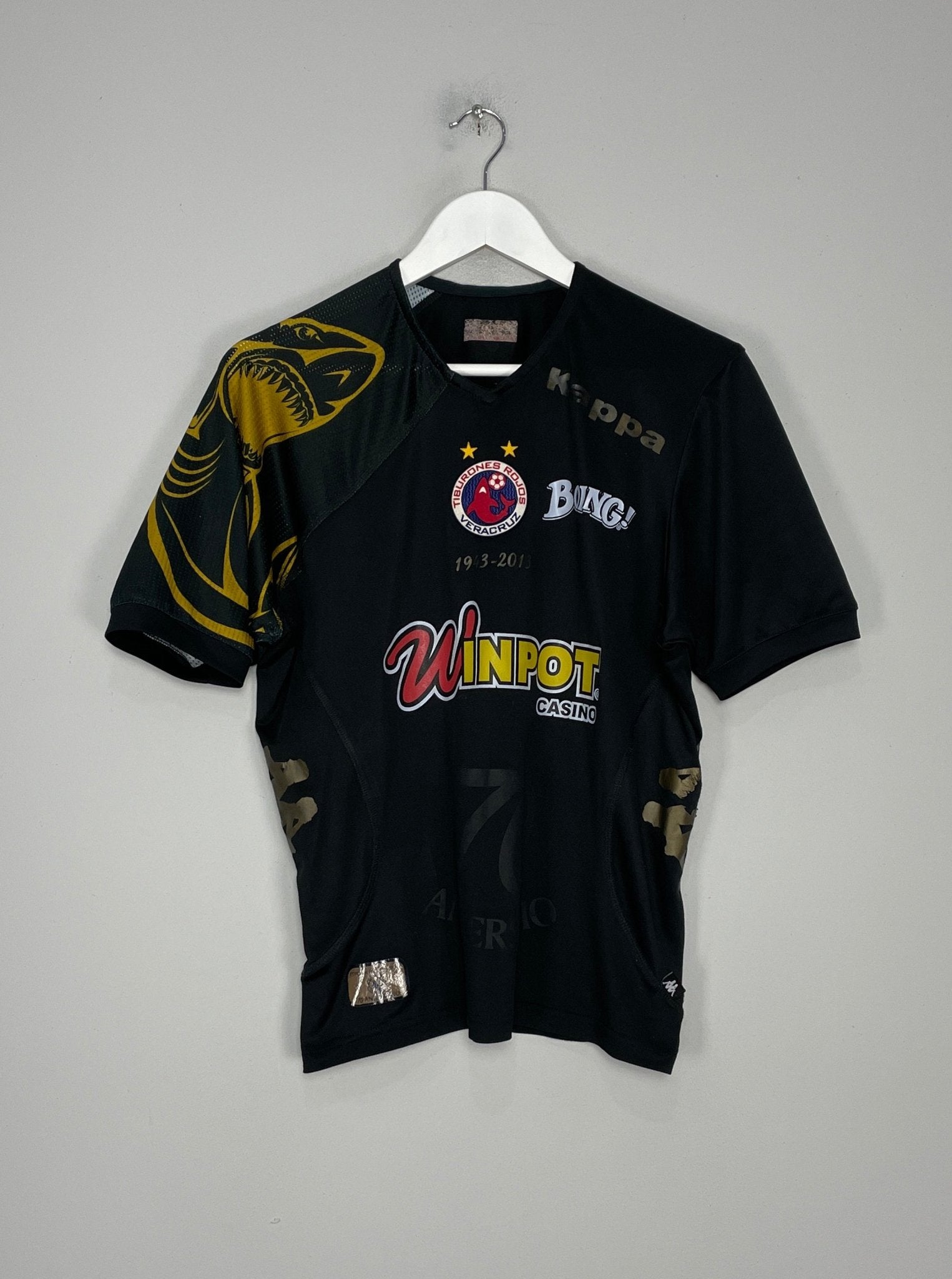 Shop 2013/14 TIBURONES ROJOS VILLALVA #9 *ANNIVERSARY* SHIRT (S) KAPPA, classic football shirts, vintage football shirts & retro soccer jerseys at Cult Kits