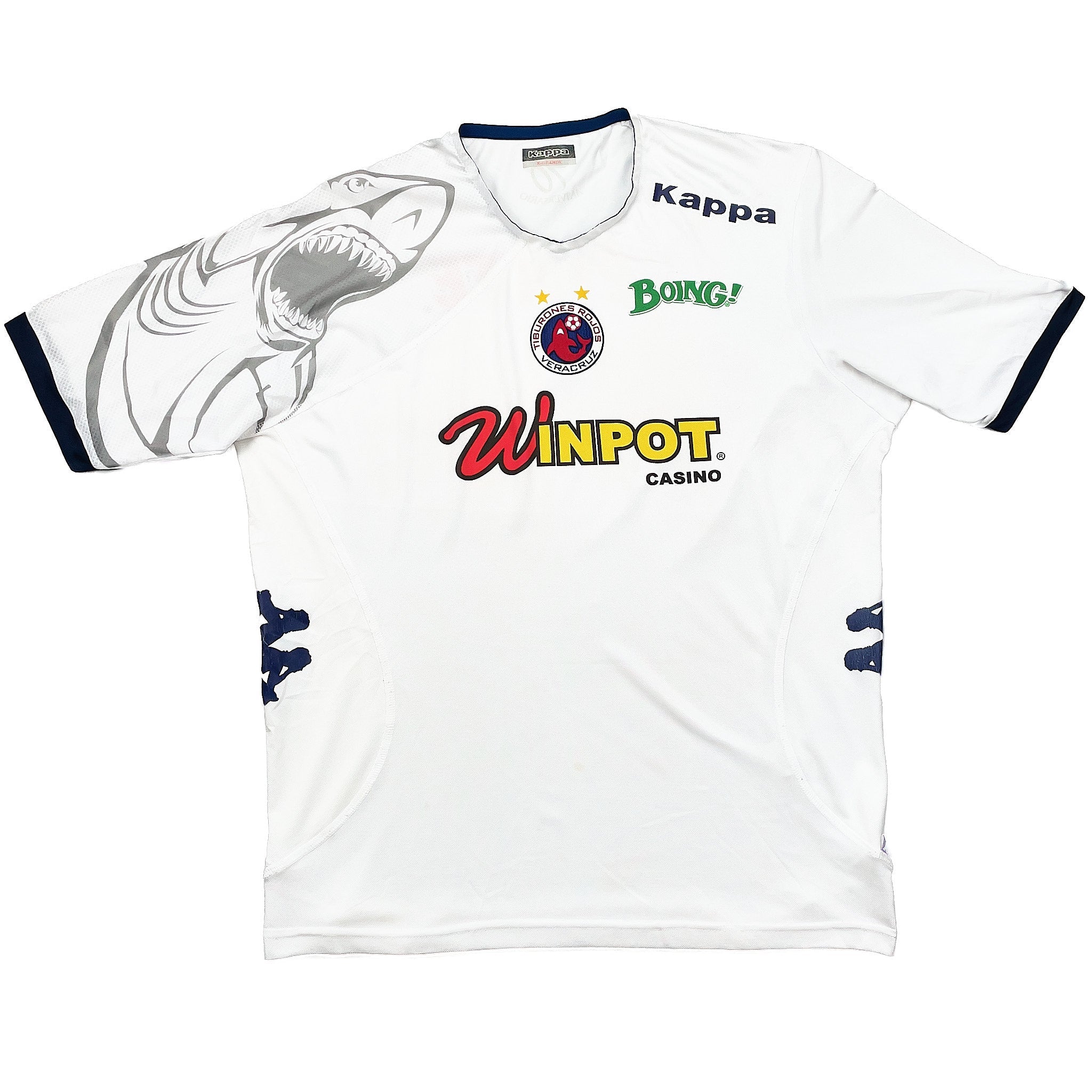 Buy 2013/14 TIBURONES VERACRUZ *70 YEAR* AWAY SHIRT (XL) KAPPA ~ Free worldwide shipping available ~ Authentic Vintage Football Shirts from Cult Kits