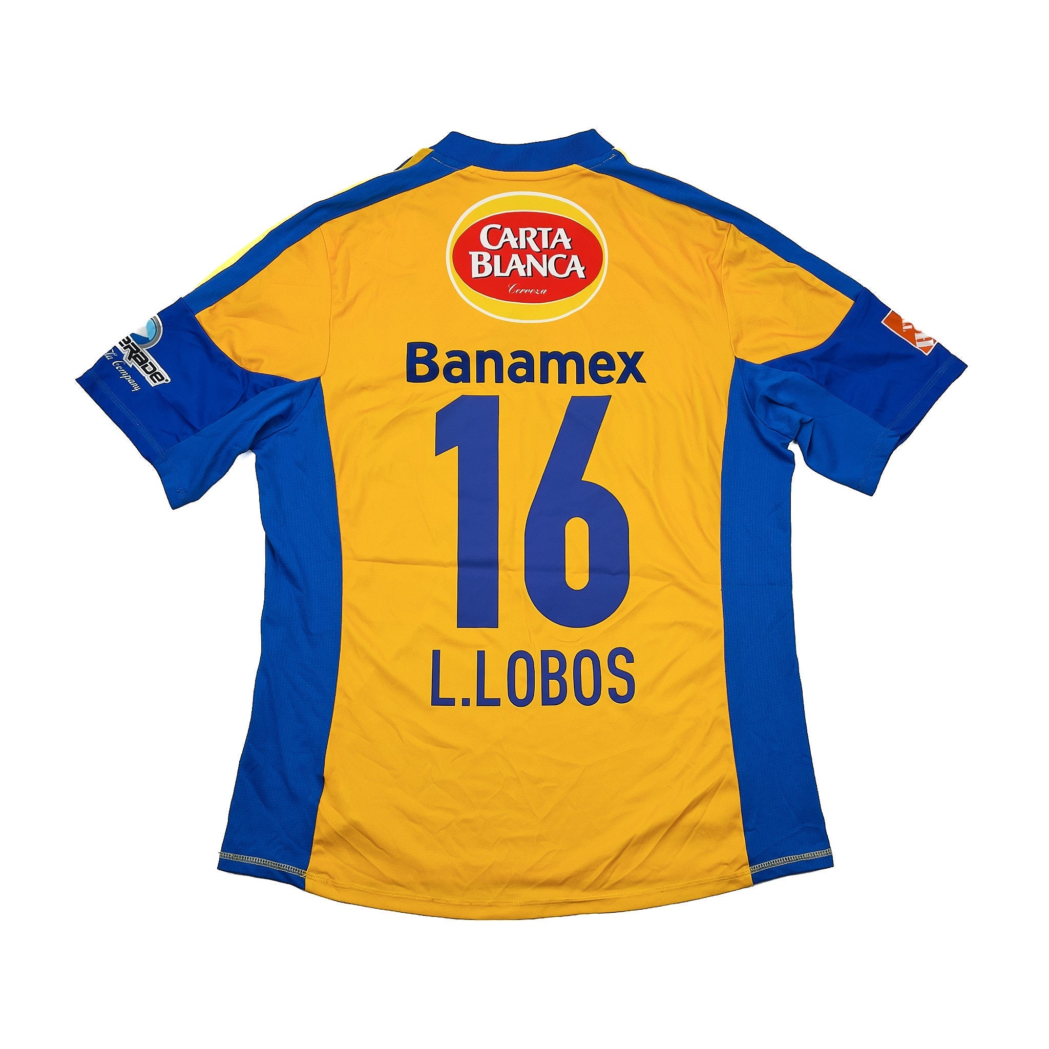 Buy 2013/14 TIGRES L.LOBOS 16 HOME SHIRT (XL) ADIDAS ~ Free worldwide shipping available ~ Authentic Vintage Football Shirts from Cult Kits