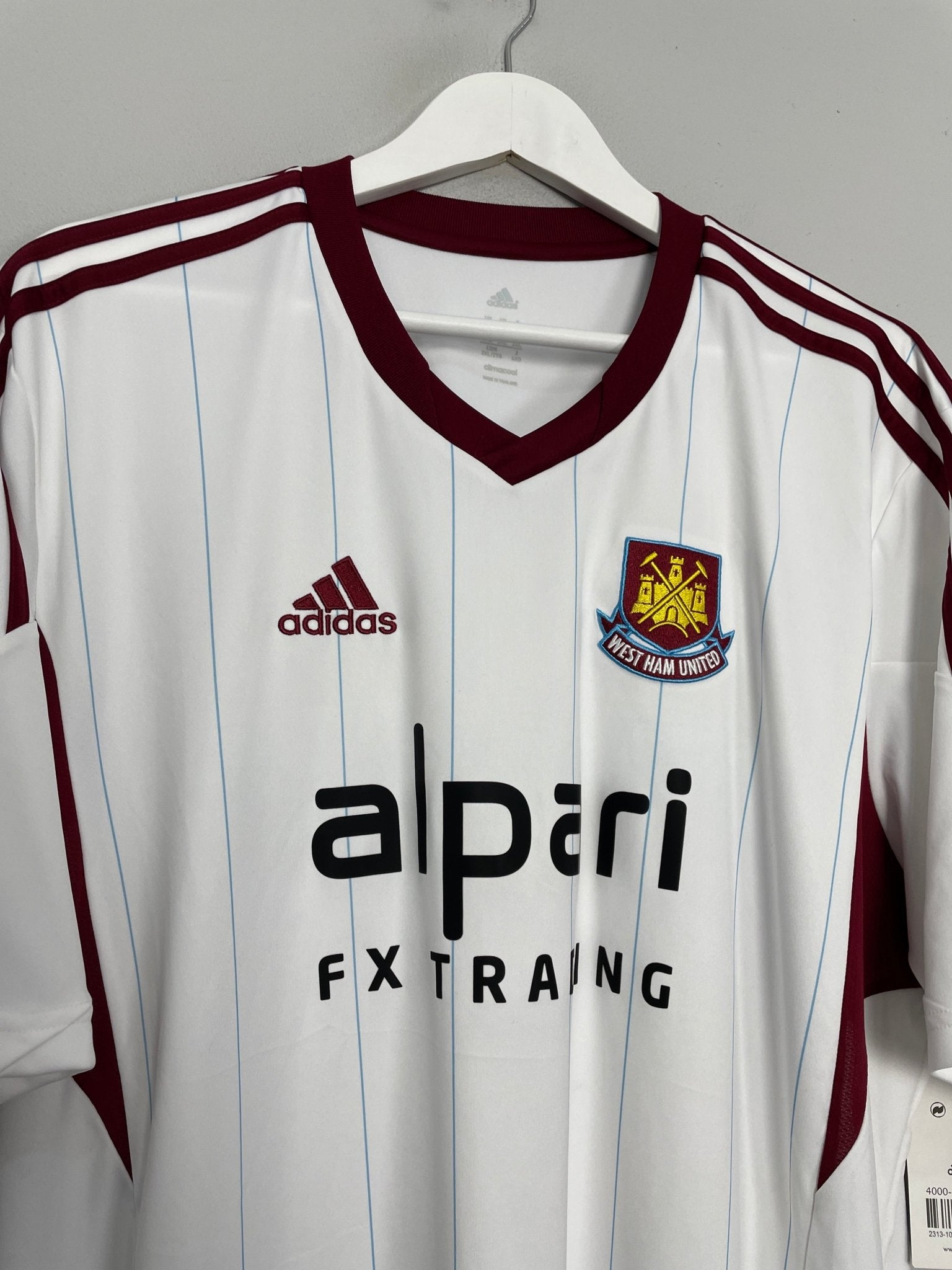 Shop 2013/14 WEST HAM *BNWT* AWAY SHIRT (XXL) ADIDAS, classic football shirts, vintage football shirts & retro soccer jerseys at Cult Kits