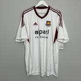 Shop 2013/14 WEST HAM *BNWT* AWAY SHIRT (XXL) ADIDAS, classic football shirts, vintage football shirts & retro soccer jerseys at Cult Kits