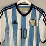 Shop 2013/15 ARGENTINA MESSI #10 HOME SHIRT (L) ADIDAS, classic football shirts, vintage football shirts & retro soccer jerseys at Cult Kits
