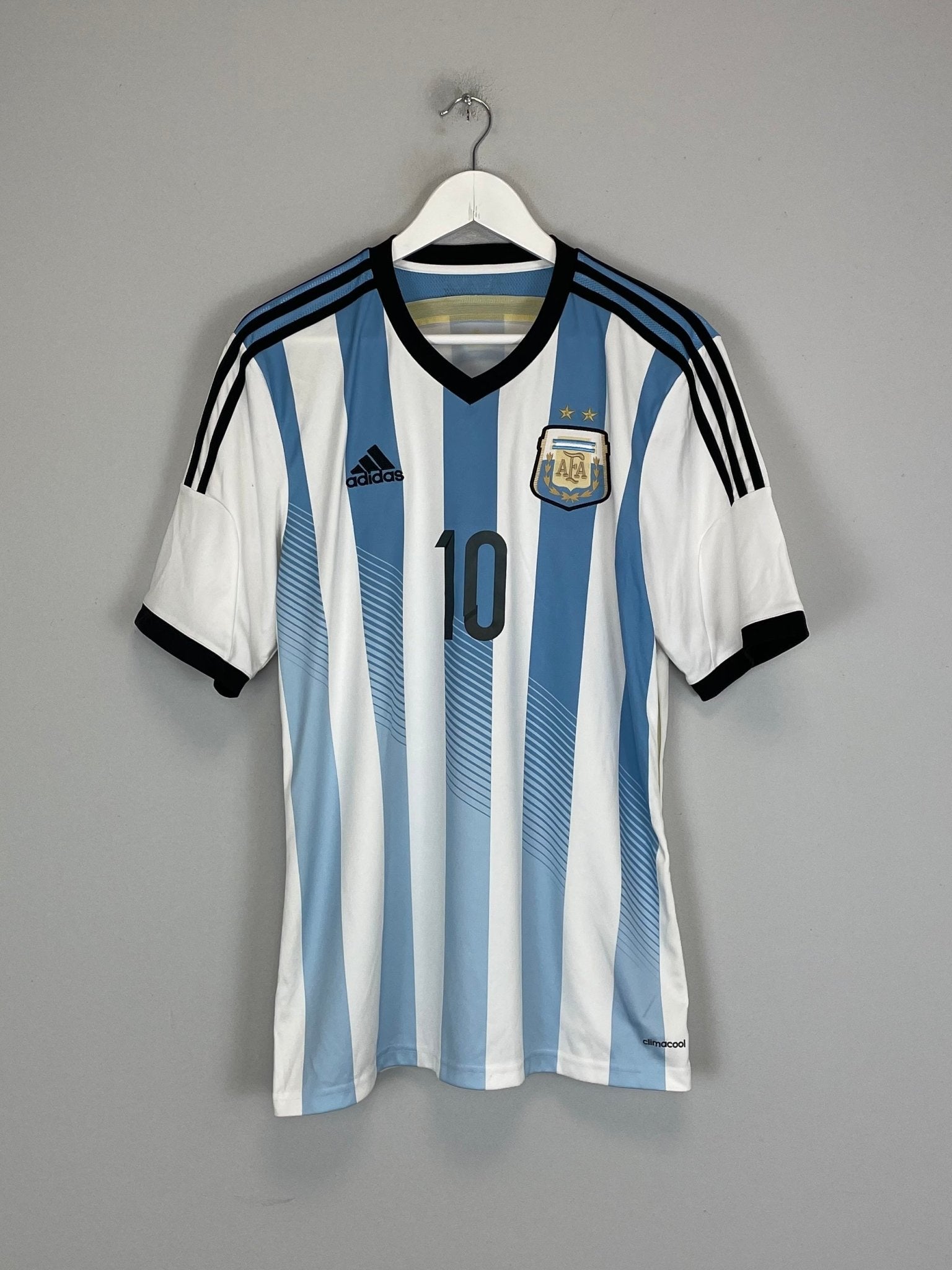 Shop 2013/15 ARGENTINA MESSI #10 HOME SHIRT (L) ADIDAS, classic football shirts, vintage football shirts & retro soccer jerseys at Cult Kits