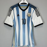 Shop 2013/15 ARGENTINA MESSI #10 HOME SHIRT (M) ADIDAS, classic football shirts, vintage football shirts & retro soccer jerseys at Cult Kits