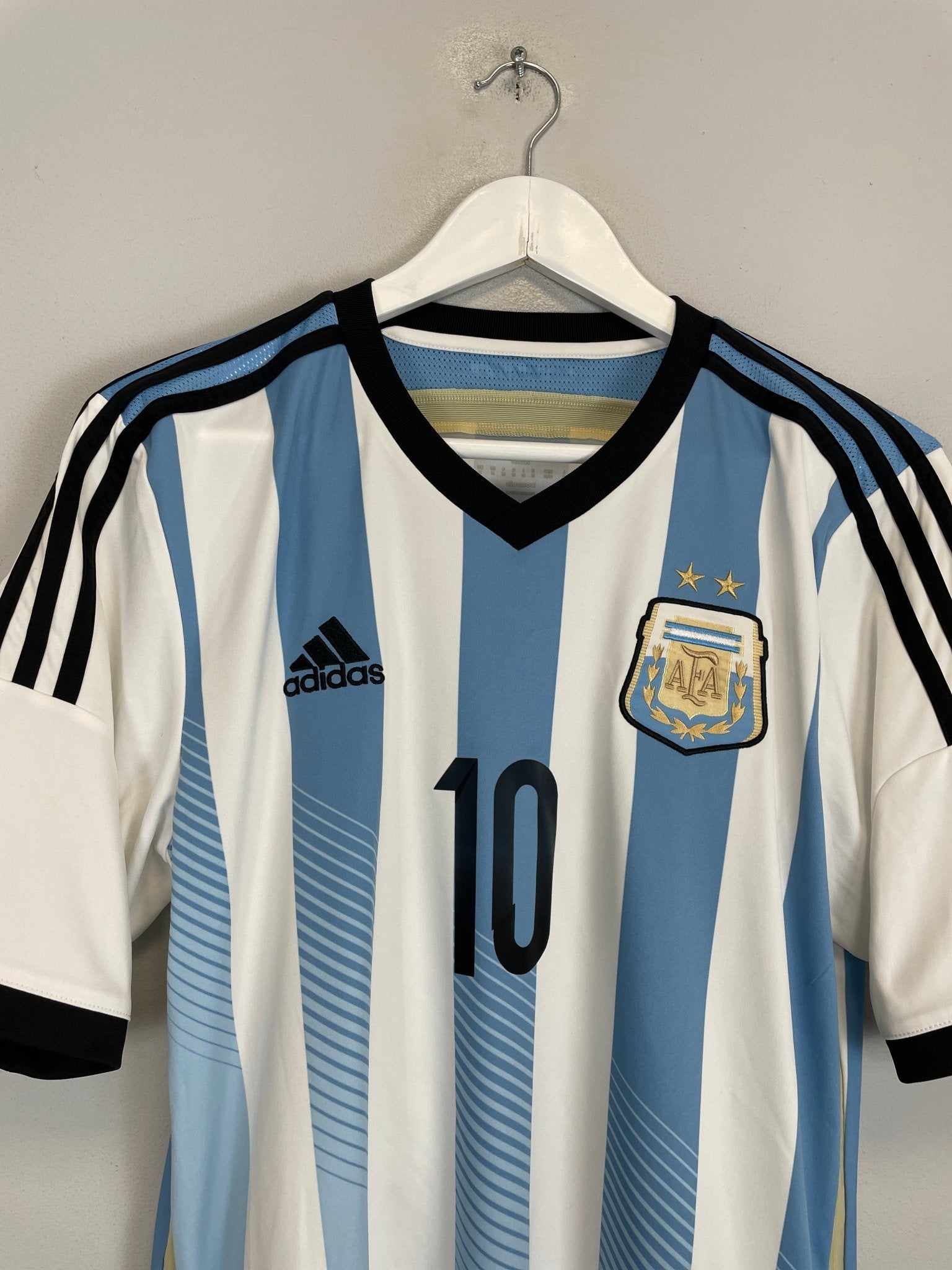 Shop 2013/15 ARGENTINA MESSI #10 HOME SHIRT (M) ADIDAS, classic football shirts, vintage football shirts & retro soccer jerseys at Cult Kits