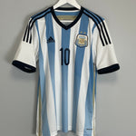 Shop 2013/15 ARGENTINA MESSI #10 HOME SHIRT (M) ADIDAS, classic football shirts, vintage football shirts & retro soccer jerseys at Cult Kits
