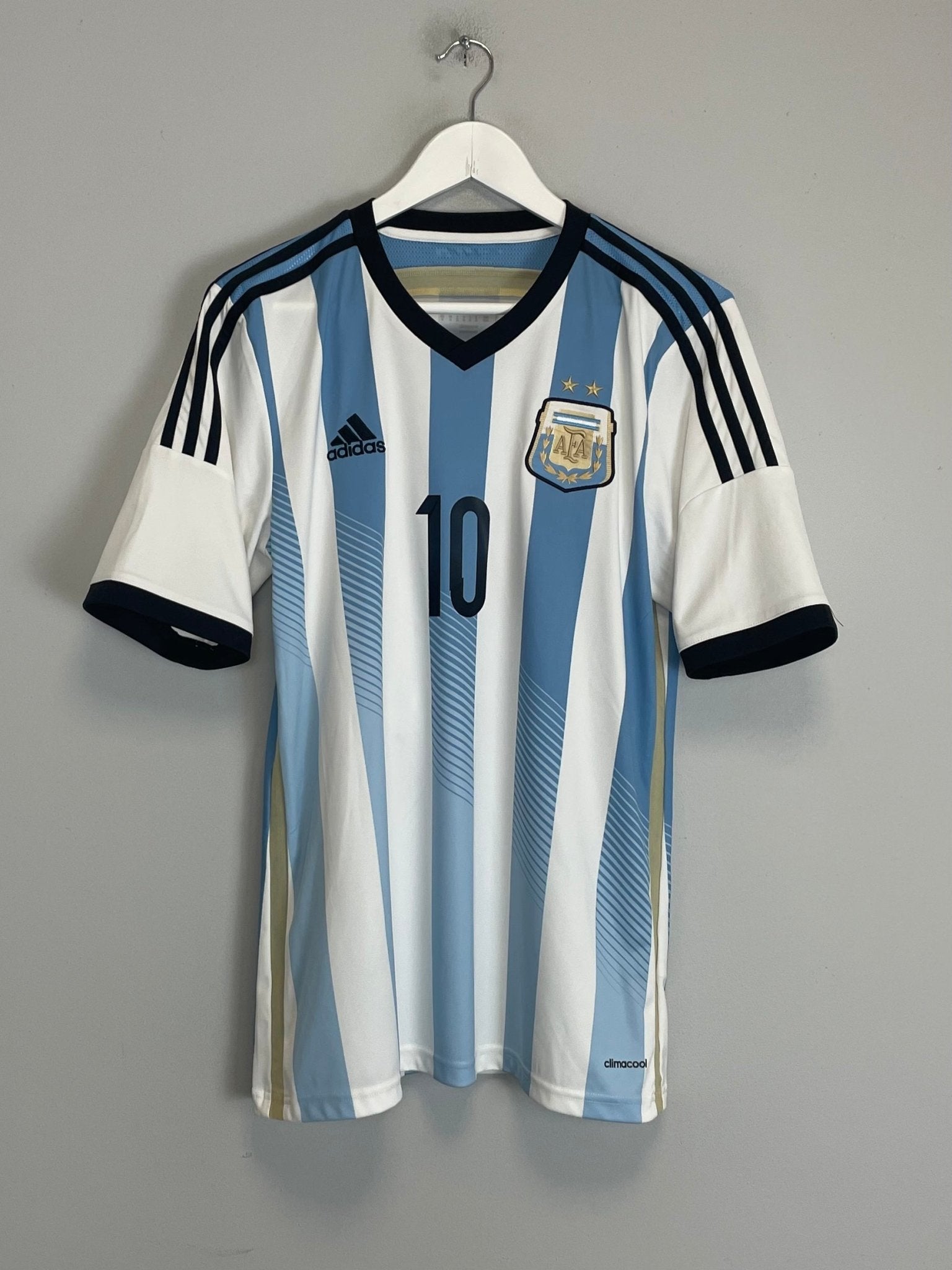 Shop 2013/15 ARGENTINA MESSI #10 HOME SHIRT (M) ADIDAS, classic football shirts, vintage football shirts & retro soccer jerseys at Cult Kits