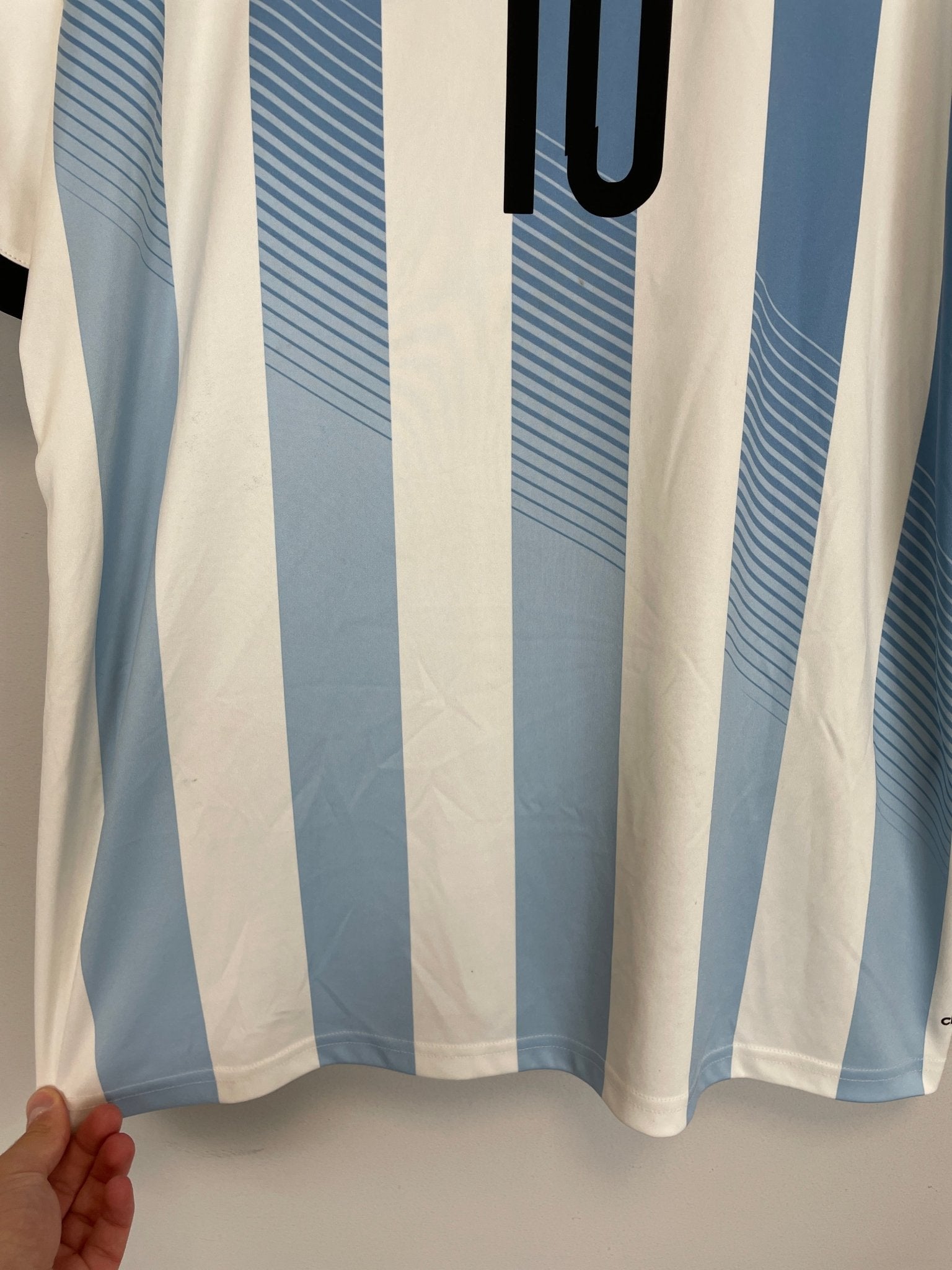 Shop 2013/15 ARGENTINA MESSI #10 HOME SHIRT (XL) ADIDAS, classic football shirts, vintage football shirts & retro soccer jerseys at Cult Kits