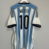 Shop 2013/15 ARGENTINA MESSI #10 HOME SHIRT (XL) ADIDAS, classic football shirts, vintage football shirts & retro soccer jerseys at Cult Kits