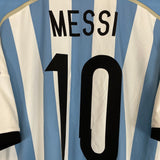 Shop 2013/15 ARGENTINA MESSI #10 HOME SHIRT (XL) ADIDAS, classic football shirts, vintage football shirts & retro soccer jerseys at Cult Kits