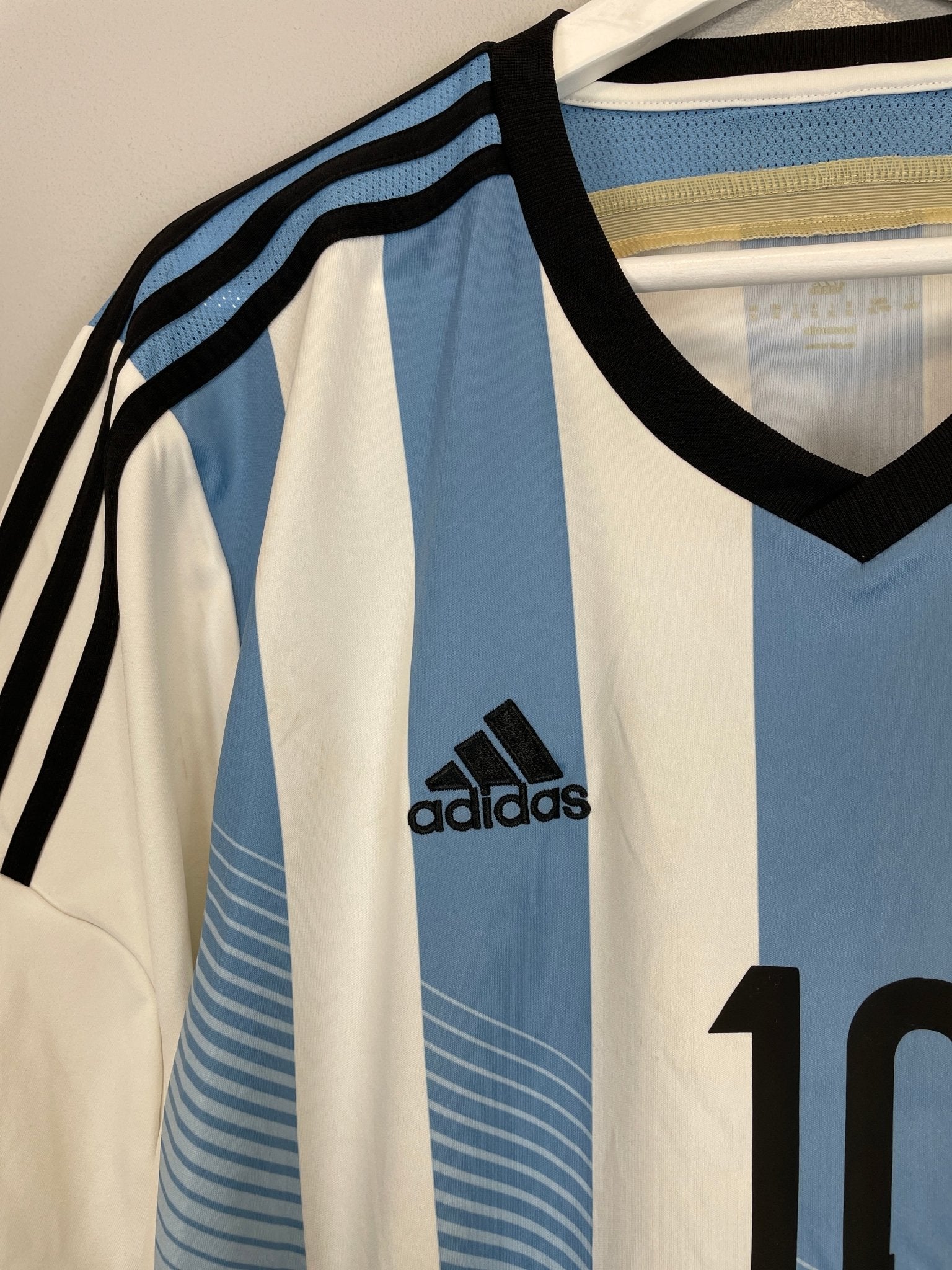 Shop 2013/15 ARGENTINA MESSI #10 HOME SHIRT (XL) ADIDAS, classic football shirts, vintage football shirts & retro soccer jerseys at Cult Kits
