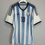 Shop 2013/15 ARGENTINA MESSI #10 HOME SHIRT (XL) ADIDAS, classic football shirts, vintage football shirts & retro soccer jerseys at Cult Kits