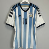 Shop 2013/15 ARGENTINA MESSI #10 HOME SHIRT (XL) ADIDAS, classic football shirts, vintage football shirts & retro soccer jerseys at Cult Kits