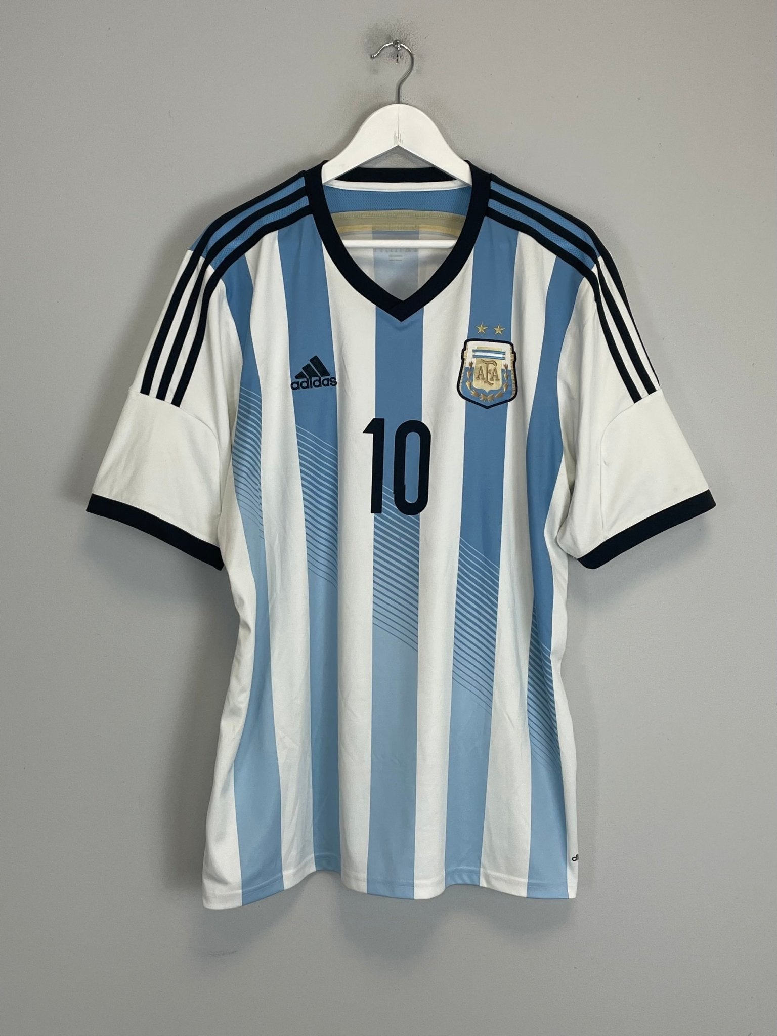 Shop 2013/15 ARGENTINA MESSI #10 HOME SHIRT (XL) ADIDAS, classic football shirts, vintage football shirts & retro soccer jerseys at Cult Kits