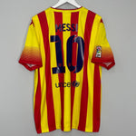 Shop 2013/15 BARCELONA MESSI #10 AWAY SHIRT (XL) NIKE, classic football shirts, vintage football shirts & retro soccer jerseys at Cult Kits