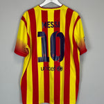 2013/15 BARCELONA MESSI 10 AWAY SHIRT (XL) NIKE - Cult Kits - XL - Buy Vintage Football Shirts, Authentic Retro Football Shirts For Sale, Classic Football Shirts & Soccer Jersey