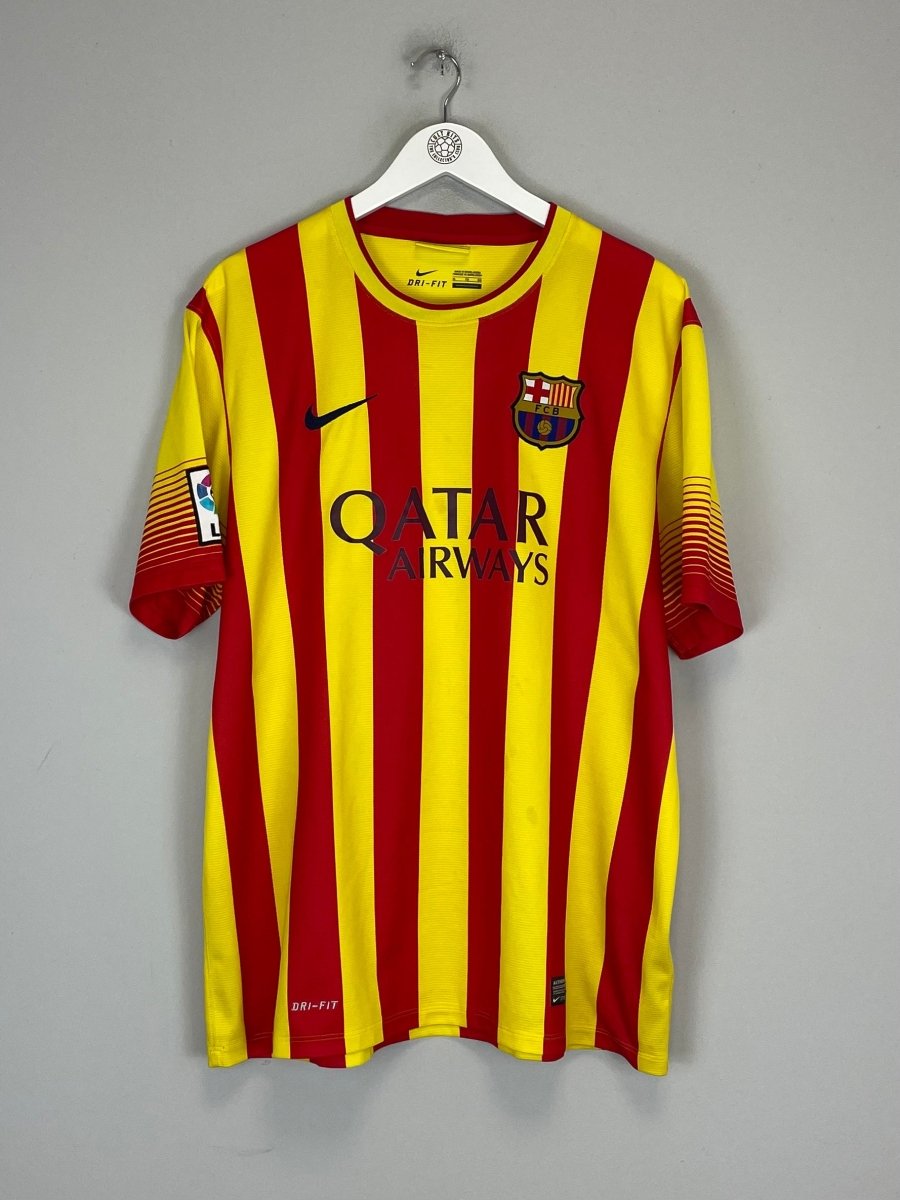 2013/15 BARCELONA MESSI 10 AWAY SHIRT (XL) NIKE - Cult Kits - XL - Buy Vintage Football Shirts, Authentic Retro Football Shirts For Sale, Classic Football Shirts & Soccer Jersey