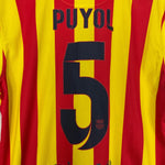 Shop 2013/15 BARCELONA PUYOL #5 AWAY SHIRT (L) NIKE, classic football shirts, vintage football shirts & retro soccer jerseys at Cult Kits