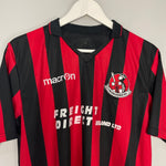 Shop 2013/15 CRUSADERS FC #17 HOME SHIRT (M) MACRON, classic football shirts, vintage football shirts & retro soccer jerseys at Cult Kits