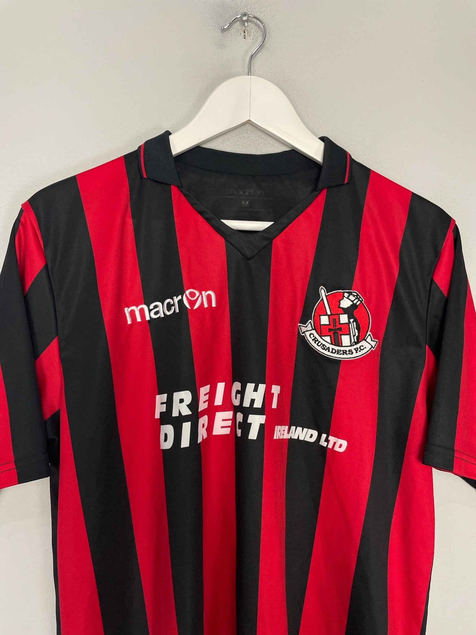 Shop 2013/15 CRUSADERS FC #17 HOME SHIRT (M) MACRON, classic football shirts, vintage football shirts & retro soccer jerseys at Cult Kits
