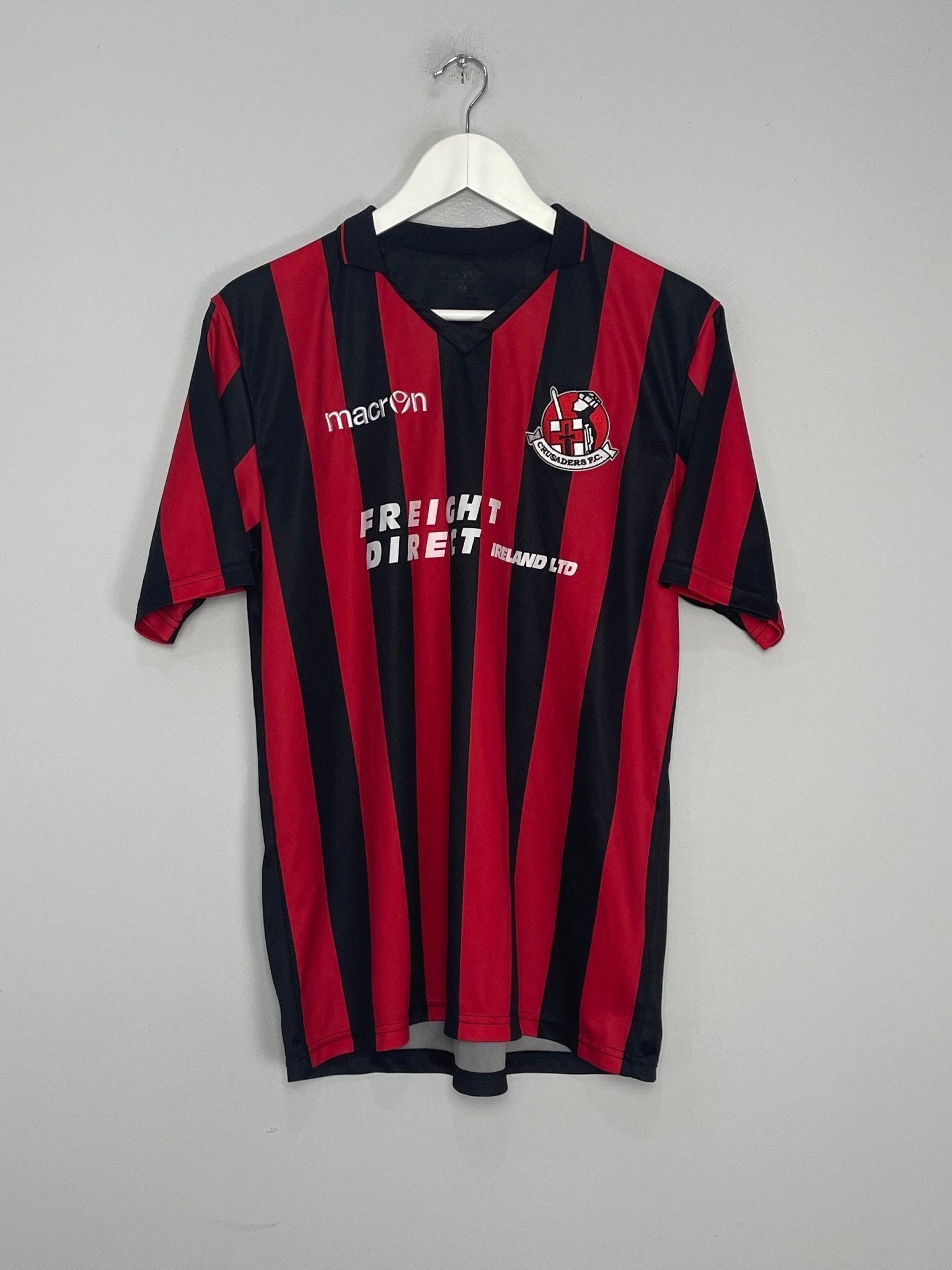 Shop 2013/15 CRUSADERS FC #17 HOME SHIRT (M) MACRON, classic football shirts, vintage football shirts & retro soccer jerseys at Cult Kits