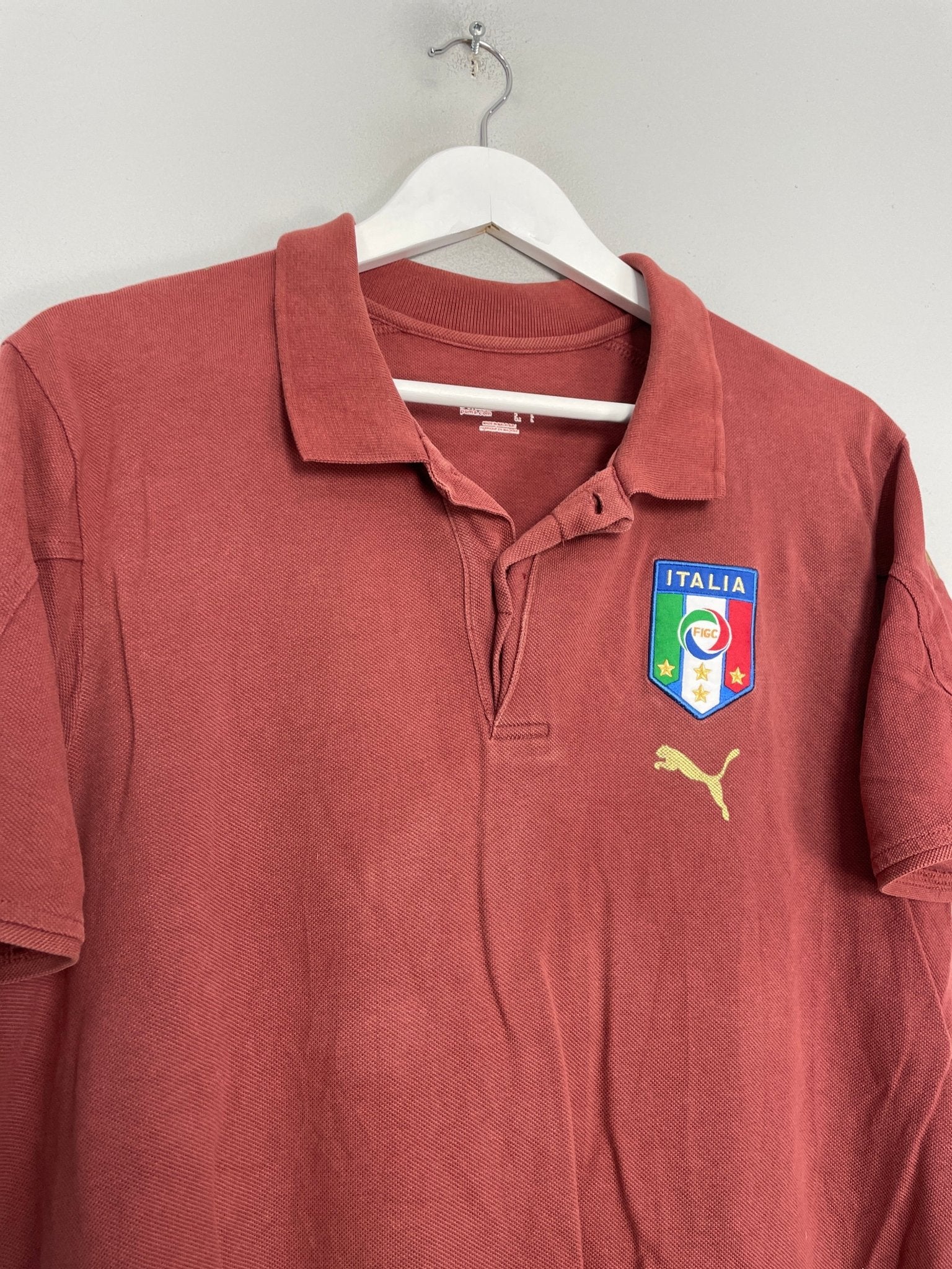 Shop 2013/15 ITALY POLO SHIRT (L) PUMA, classic football shirts, vintage football shirts & retro soccer jerseys at Cult Kits
