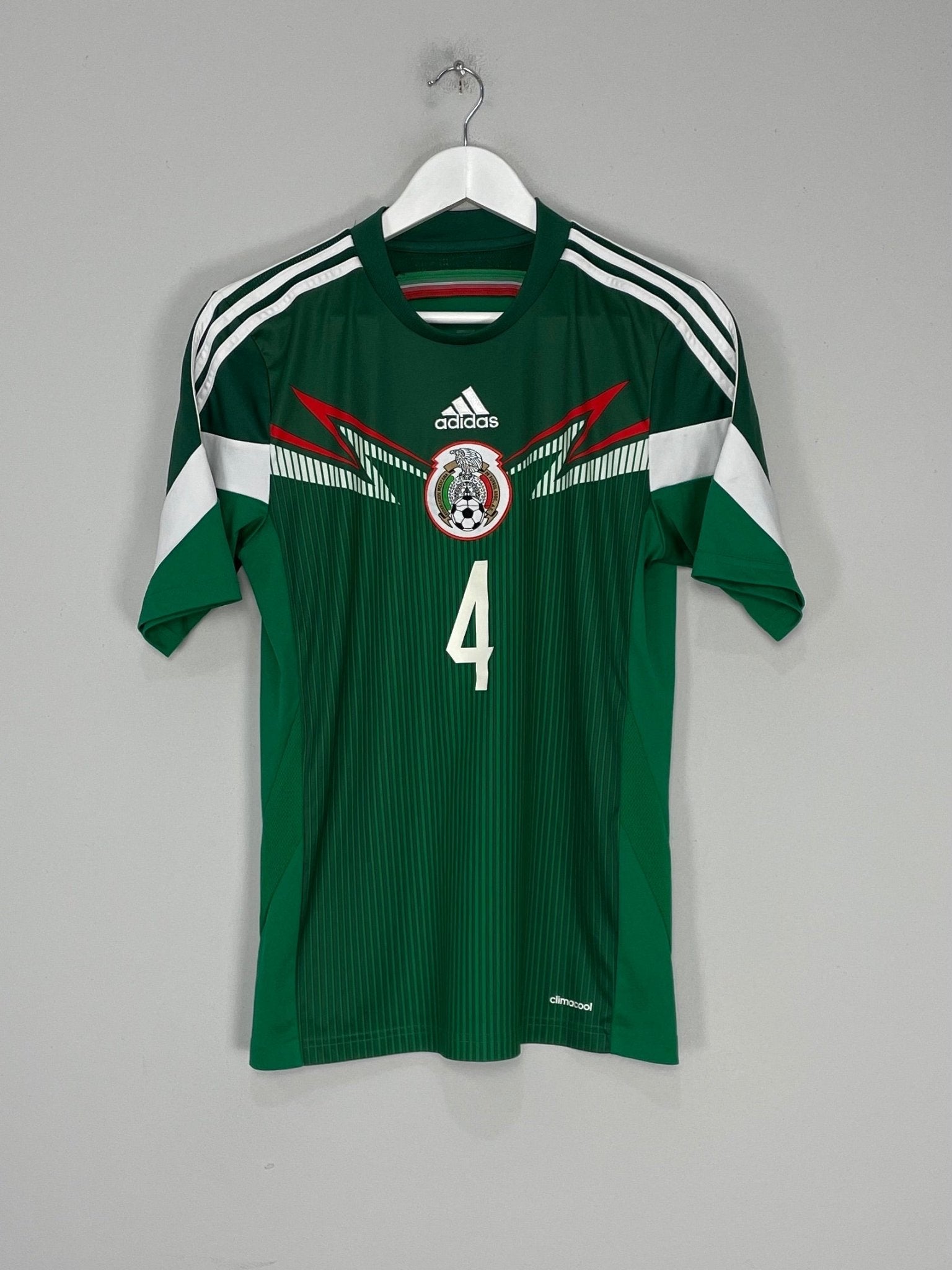 Shop 2013/15 MEXICO R.MARQUEZ #4 HOME SHIRT (S) ADIDAS, classic football shirts, vintage football shirts & retro soccer jerseys at Cult Kits