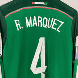 Shop 2013/15 MEXICO R.MARQUEZ #4 L/S HOME SHIRT (M) ADIDAS, classic football shirts, vintage football shirts & retro soccer jerseys at Cult Kits